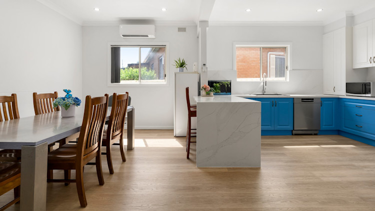 Kitchen and dining area.