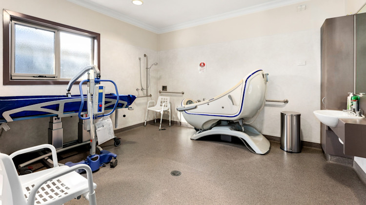 Mount Waverly accessible bathroom.