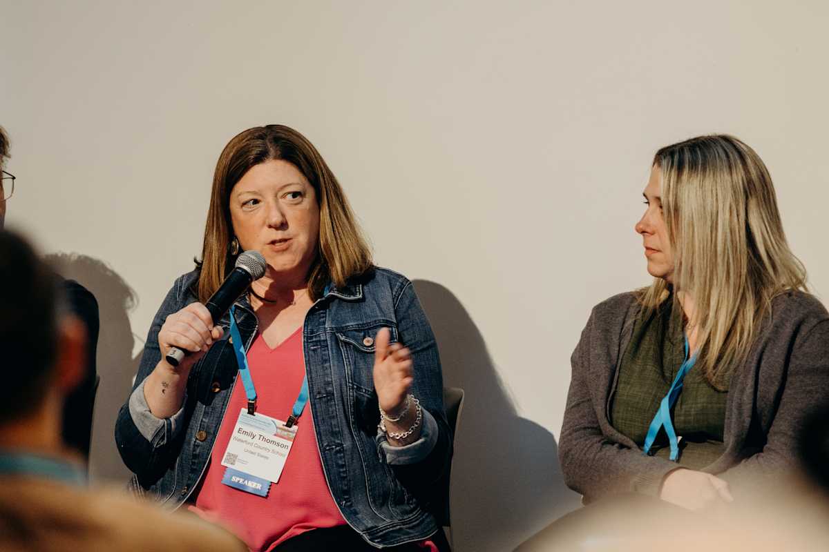 Emily Thomson, COO, Waterford Country School, speaking on the CARE - Cross National Implementation Panel.