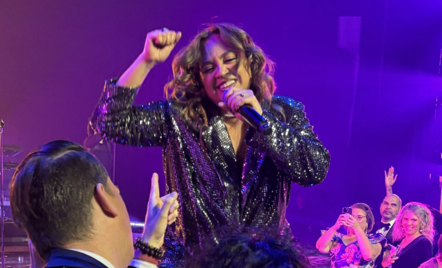 Jessica Mauboy performing at the NAIDOC Awards Ceremony. 