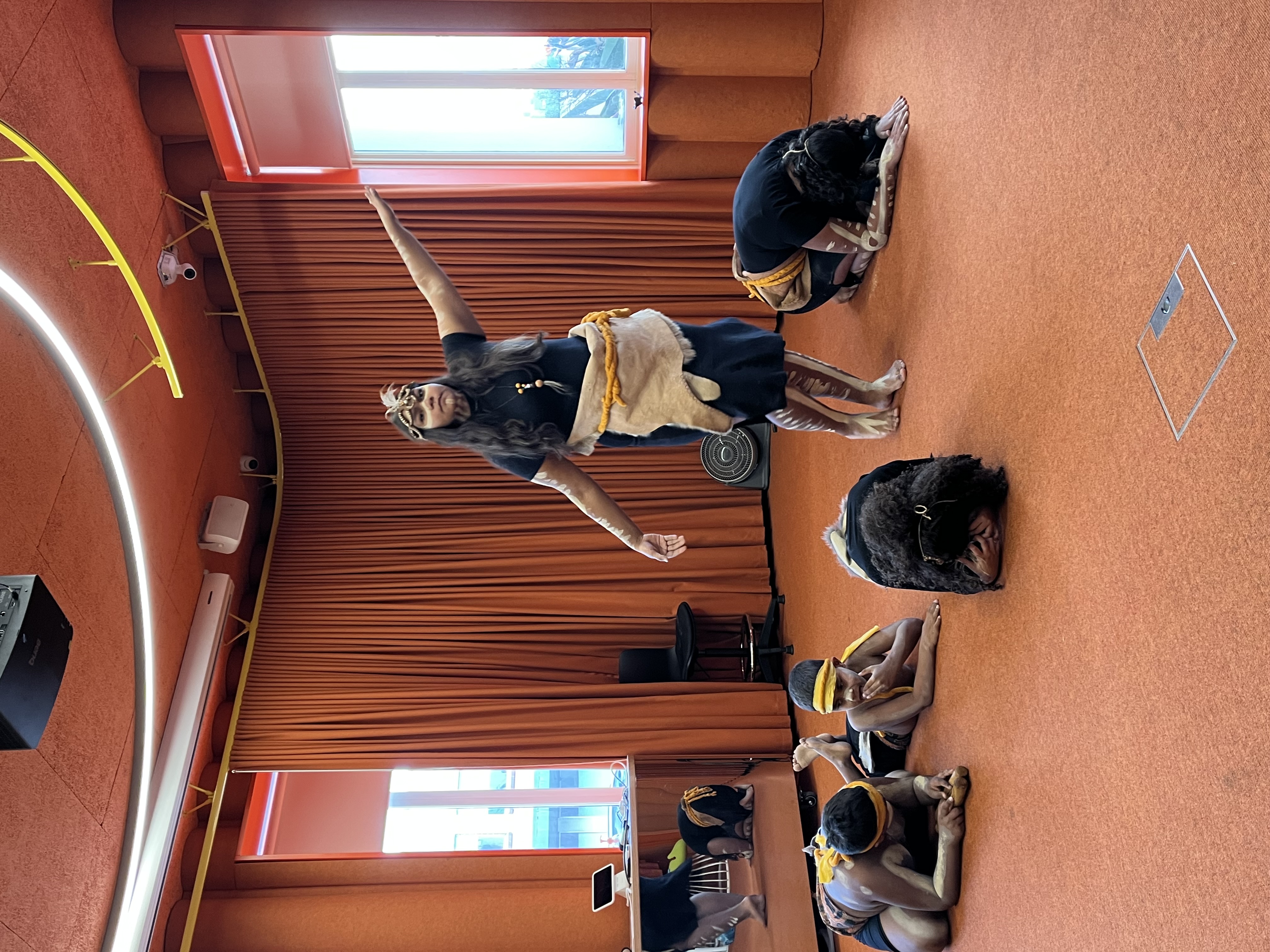 Yuloo Aboriginal Dance Group dancing at the City of Darebin's lunch time NAIDOC Week Celebration.