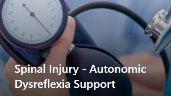 Spinal injury - autonomic dysreflexia
