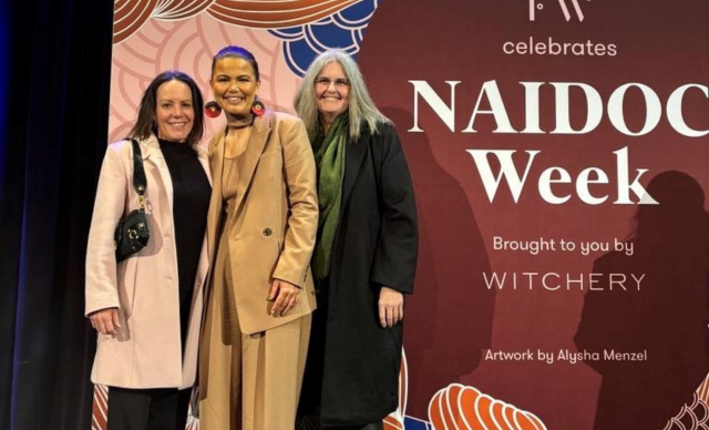 Narelle Demeris, Vanessa Turnbull-Roberts and Nicole Hassall at the Future Women NAIDOC event. 