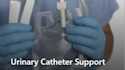 Urinary catheter support