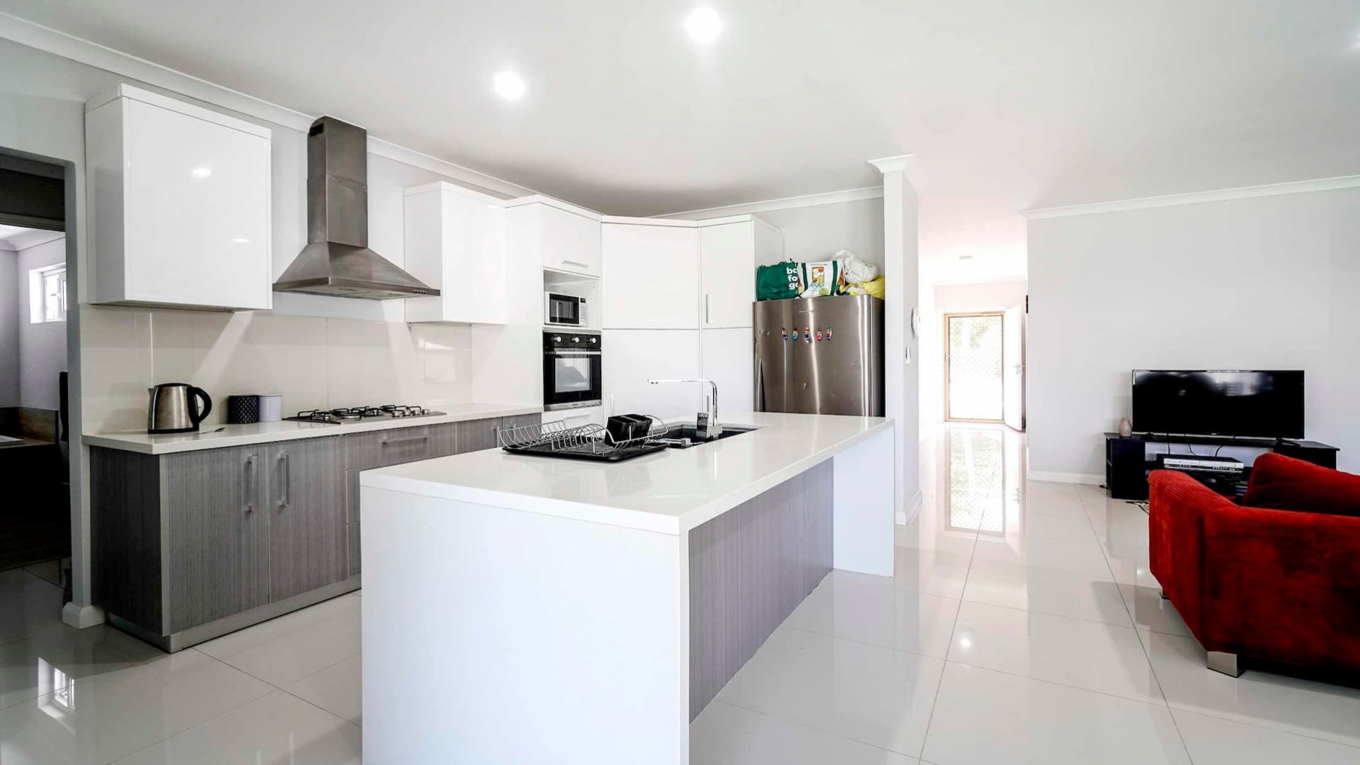 open plan modern kitchen