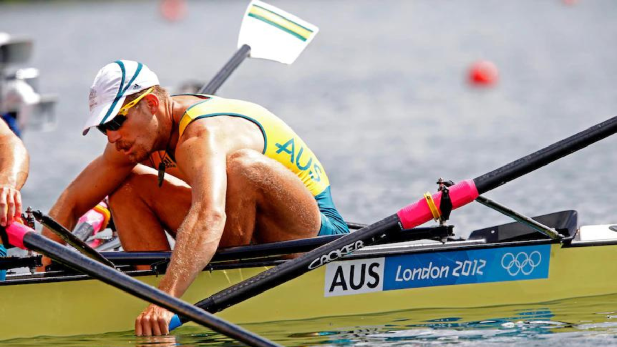 Chris Morgan competing at the 2012 London Olympic games.