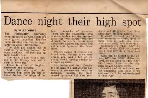 Dianne article clipping text.