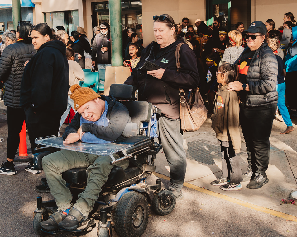Staff and participants at the Ceduna NAIDOC March.