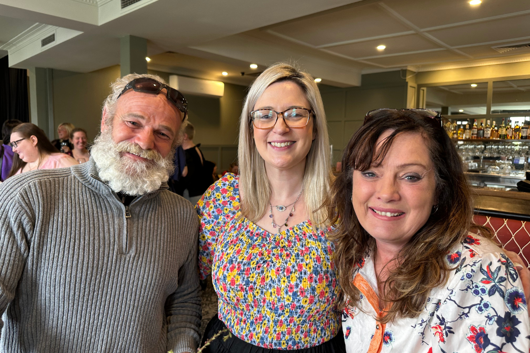 Davis and Sharron, Kinship Carers, with Rebecca Granata, Carer Practice Manager.