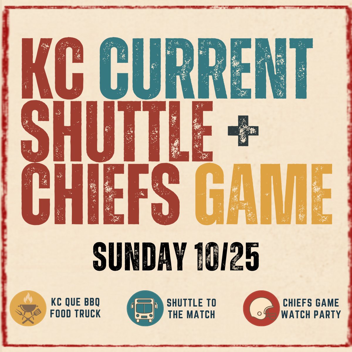 KC Current Shuttle + Chiefs Watch Party