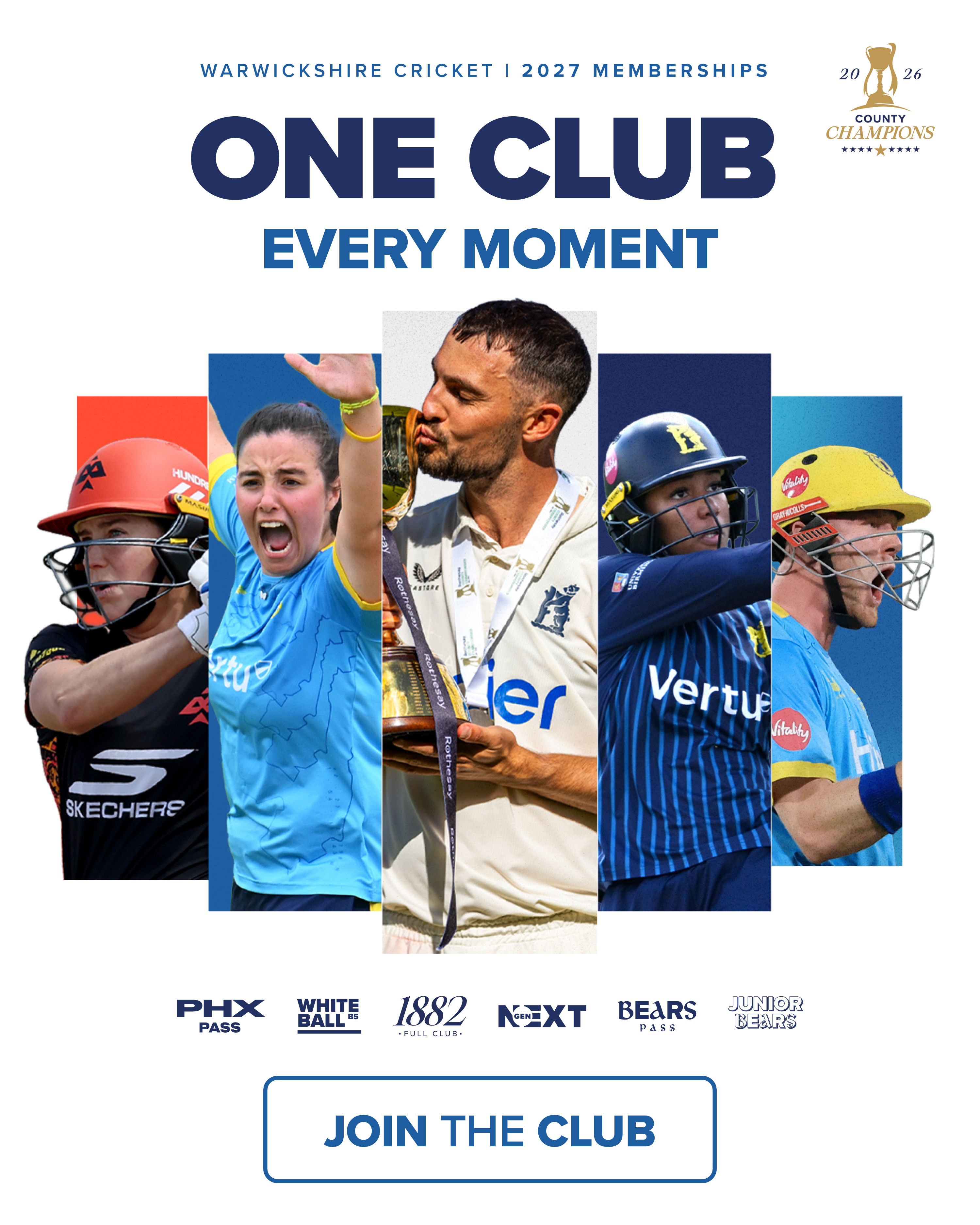 2027 Memberships - One Club Every Moment