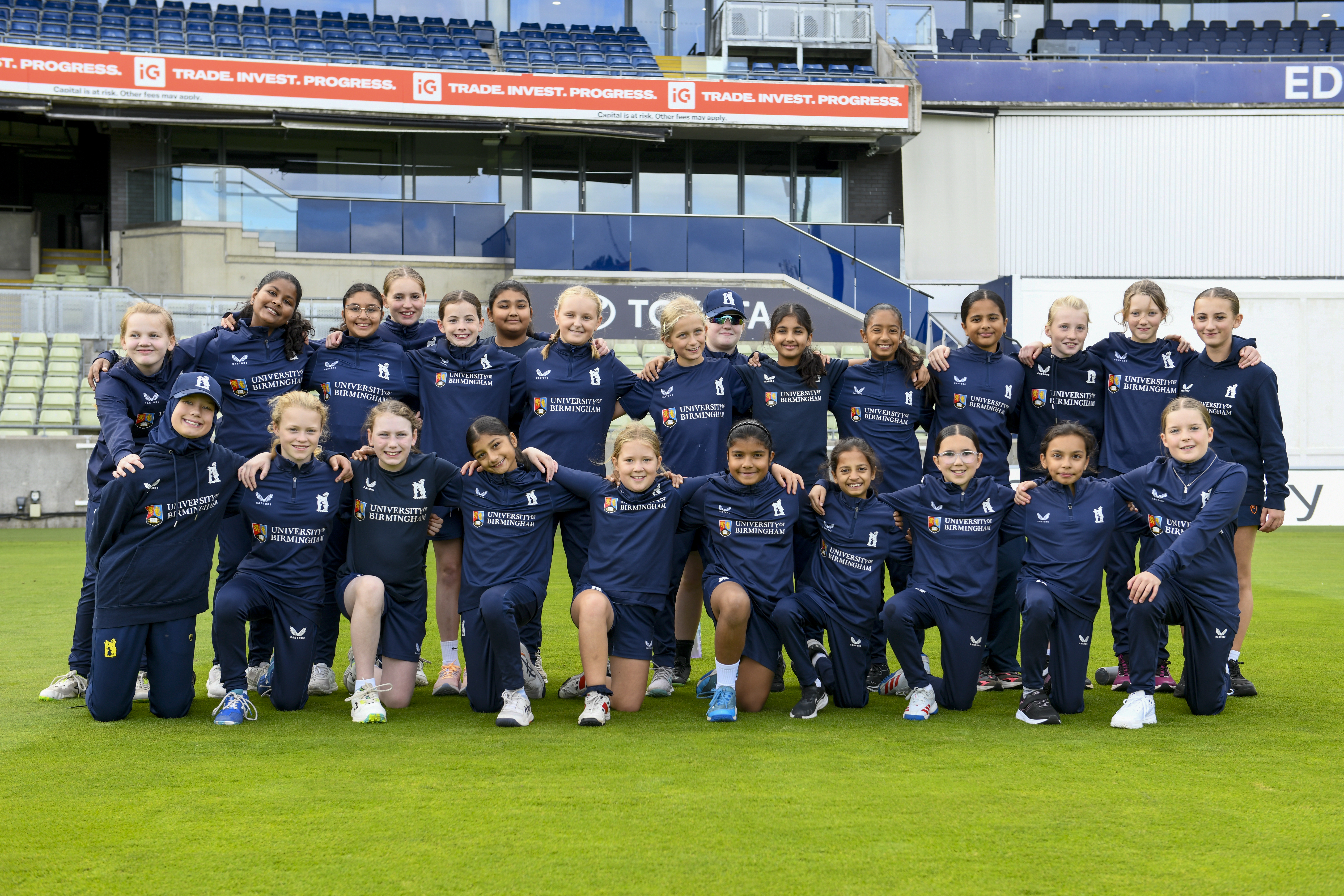 Young Warwickshire Pathway players
