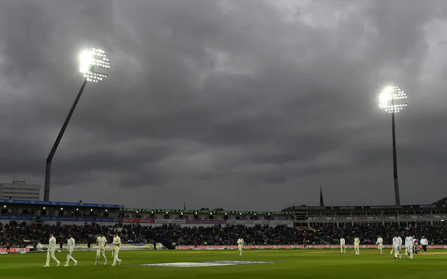 Edgbaston under floodlights