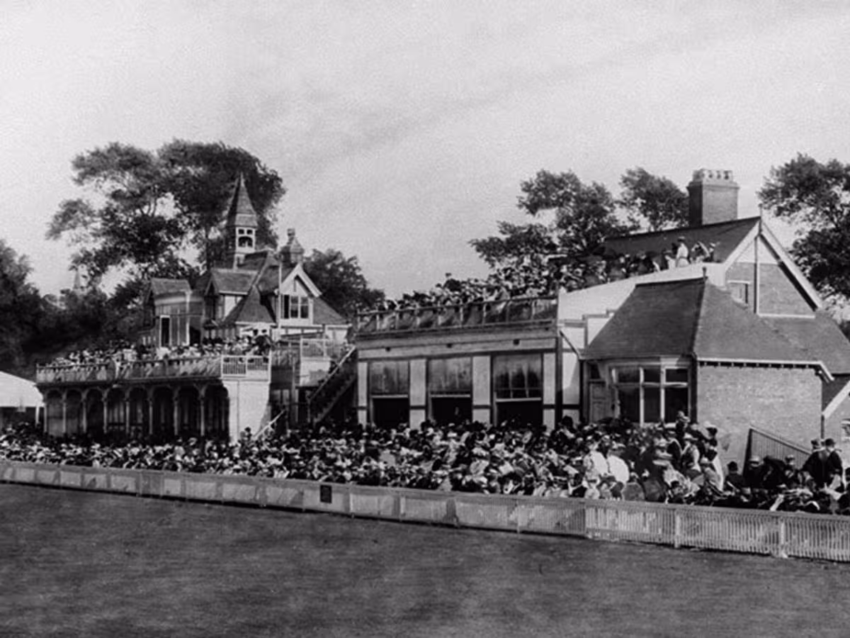 Historic view of Edgbaston Cricket Ground