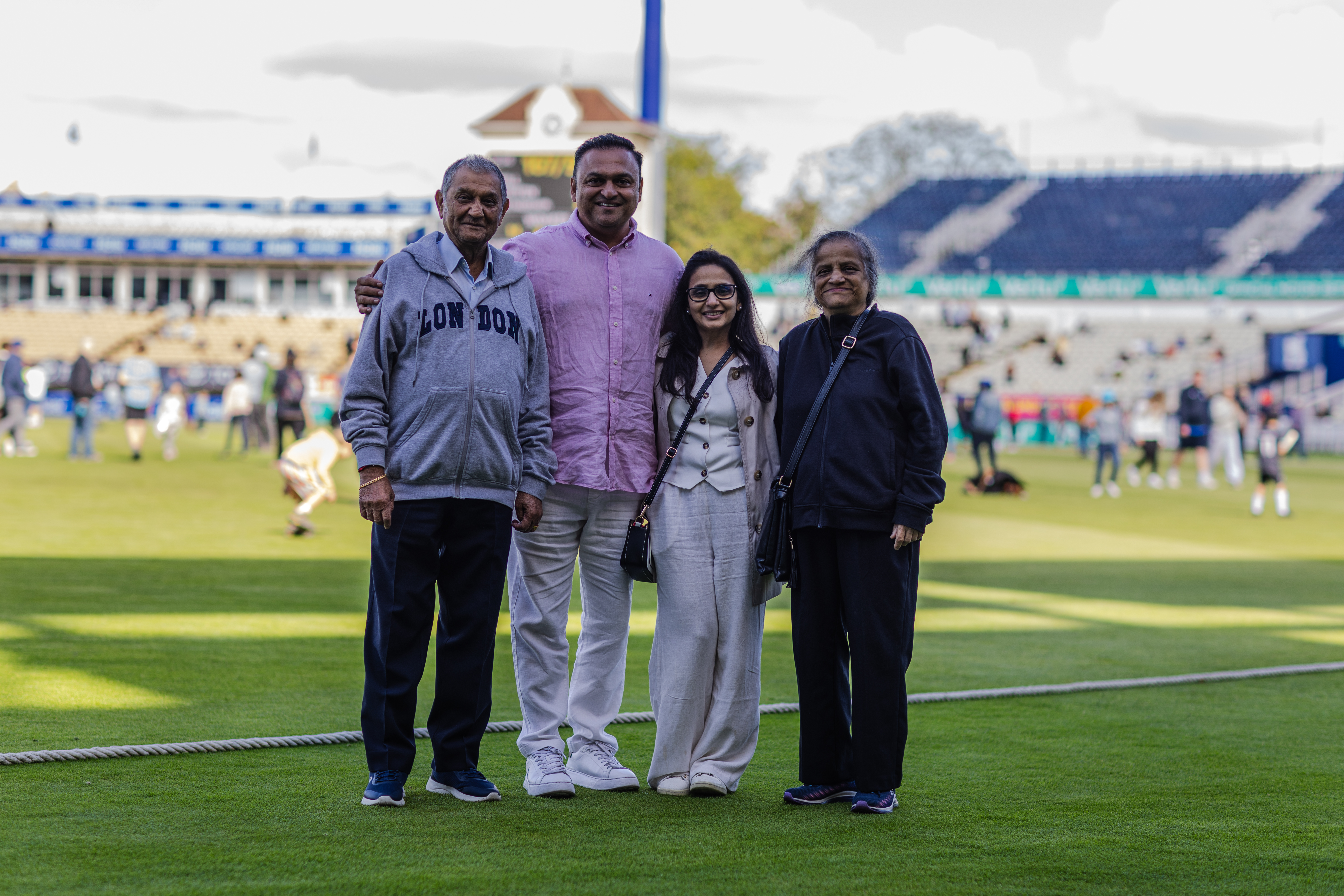Warwickshire supporters enjoying a day at Edgbaston