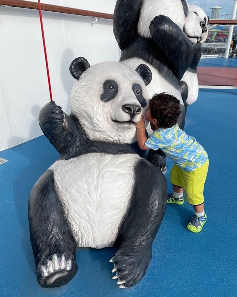 The deck was his favourite area. And Pandas were just one of the reasons why.