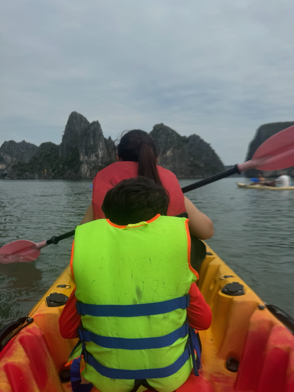 You row on the right, the kayak goes left. You row on the left, the kayak goes right. Just like me.