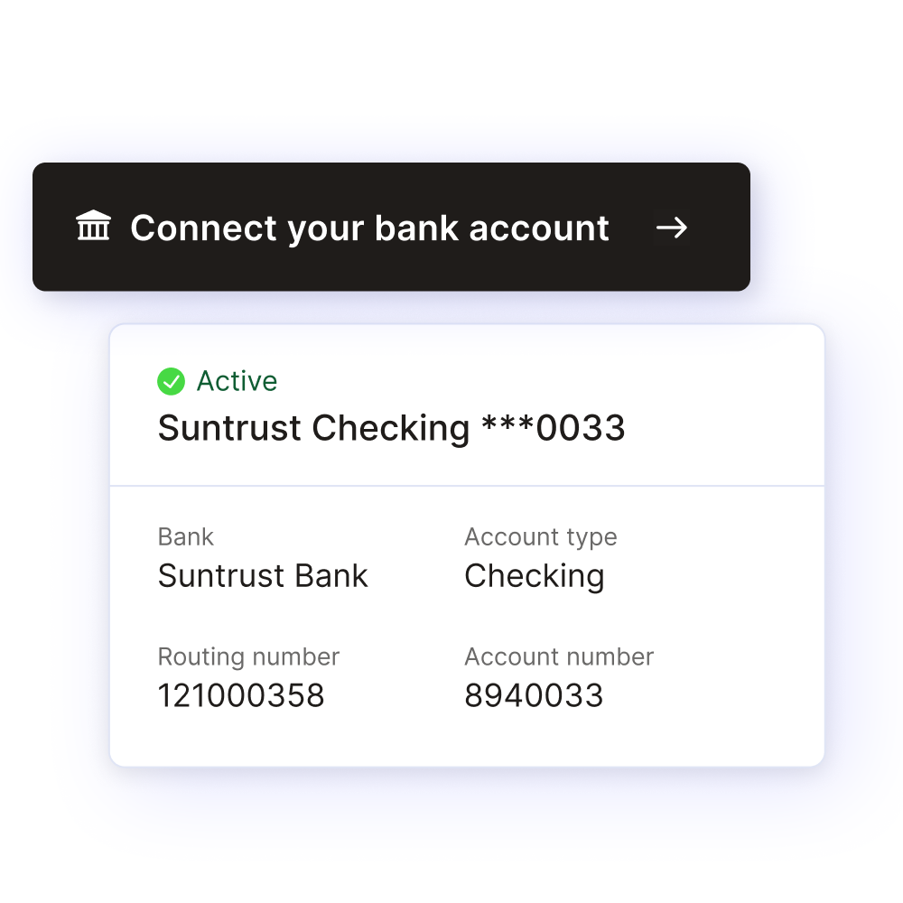 connect your bank account
