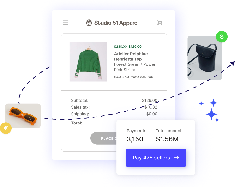 image showing how payments can be automated and scaled for marketplaces