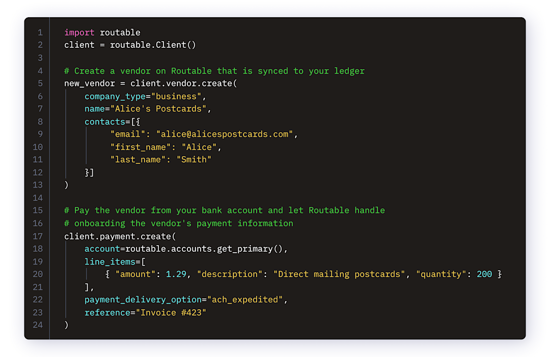Accounts Payable Solutions for Developers | Routable