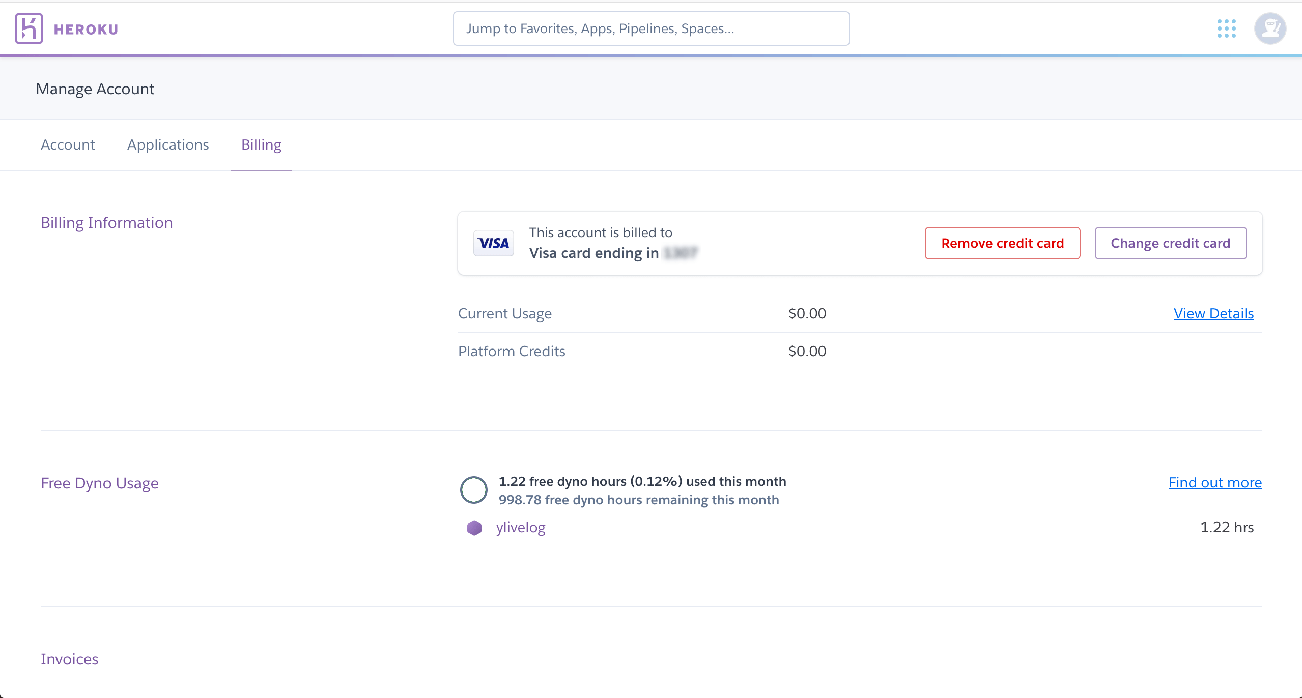 Heroku Billing