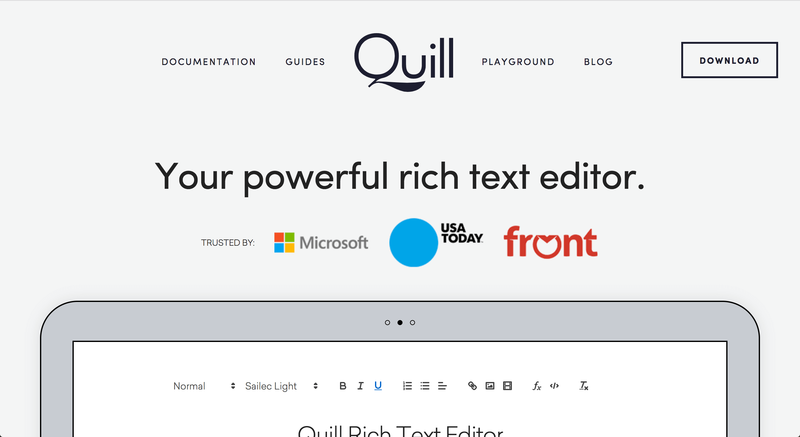 Quill公式サイト