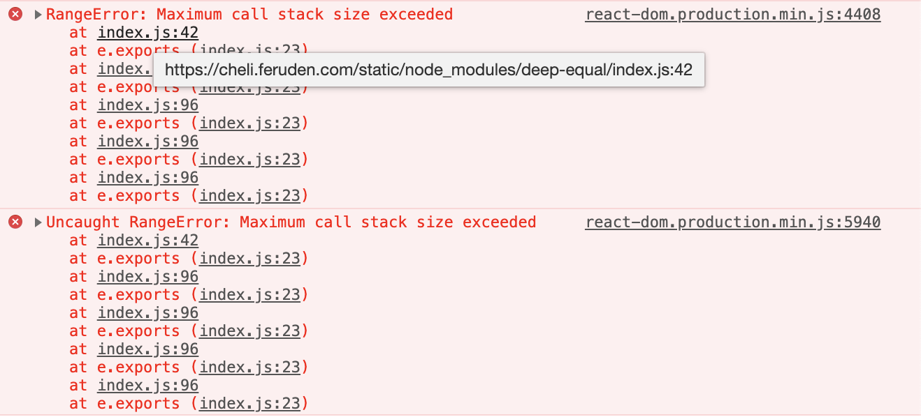 React-Helmet Maximum Call Stack Size Exceeded 버그 수정