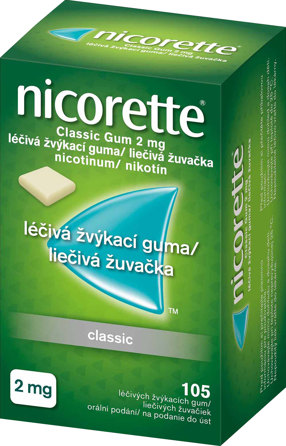 Léčivé žvýkací gumy Nicorette® Gum