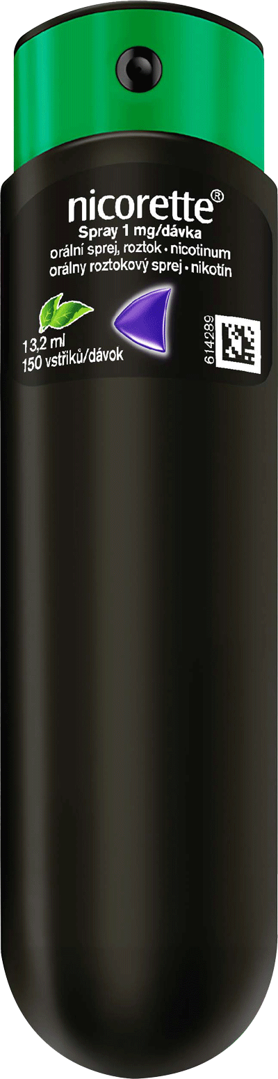 Nicorette® Spray 1 mg/dávka orální sprej, roztok (13,2ml)