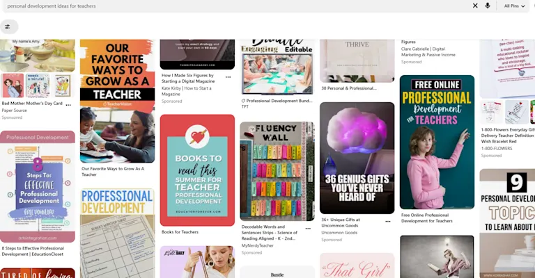 Practice Pinterest Teachers with Apps