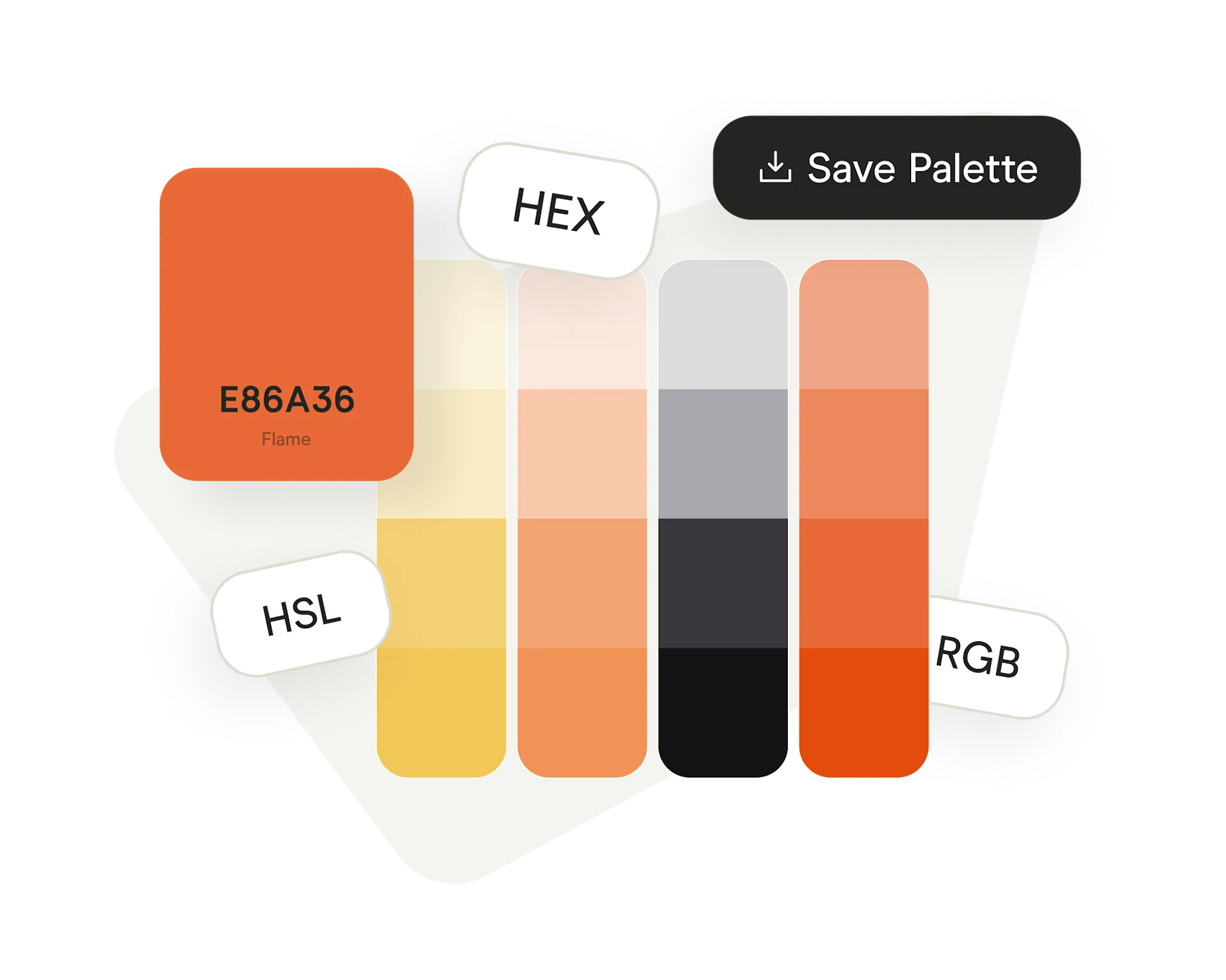 Color Chart: Named, Vibrant, Pastel and Neon Colors