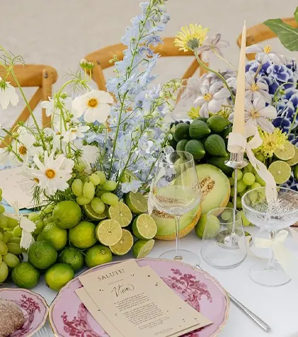 Tasty touches wedding theme list photo