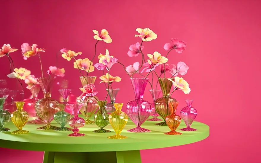 Composizione di fiori artificiali gialli