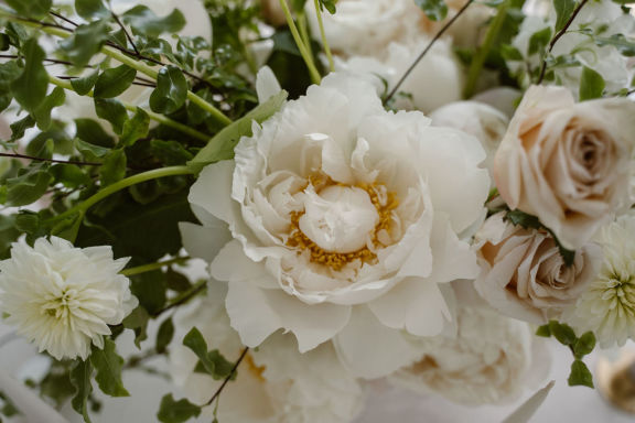 Peonies as wedding flower