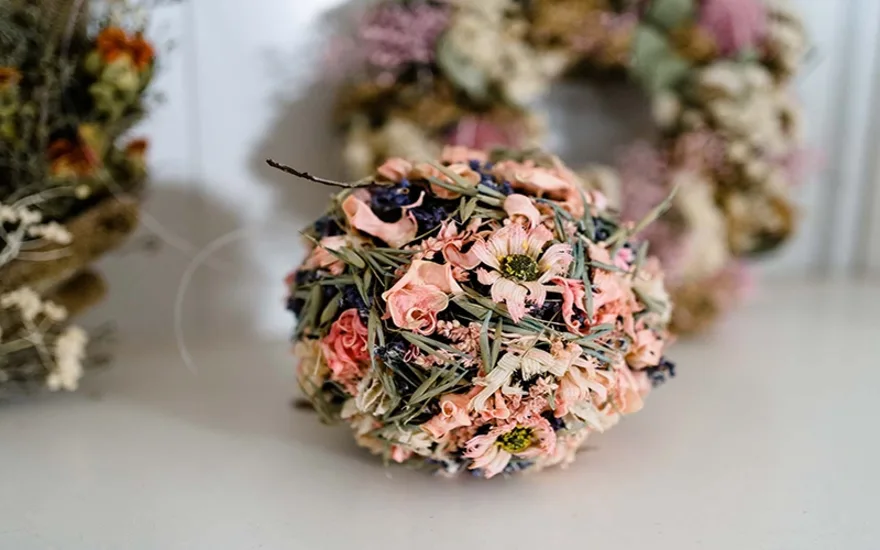 Trockenblumenstrauß