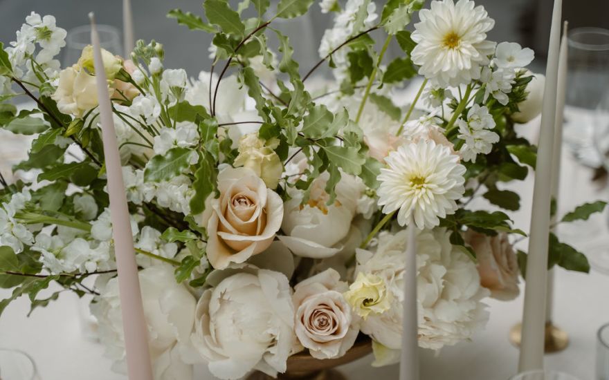 Peonies as wedding flower