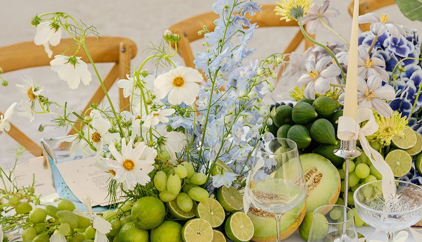 Tasty touches green fruits