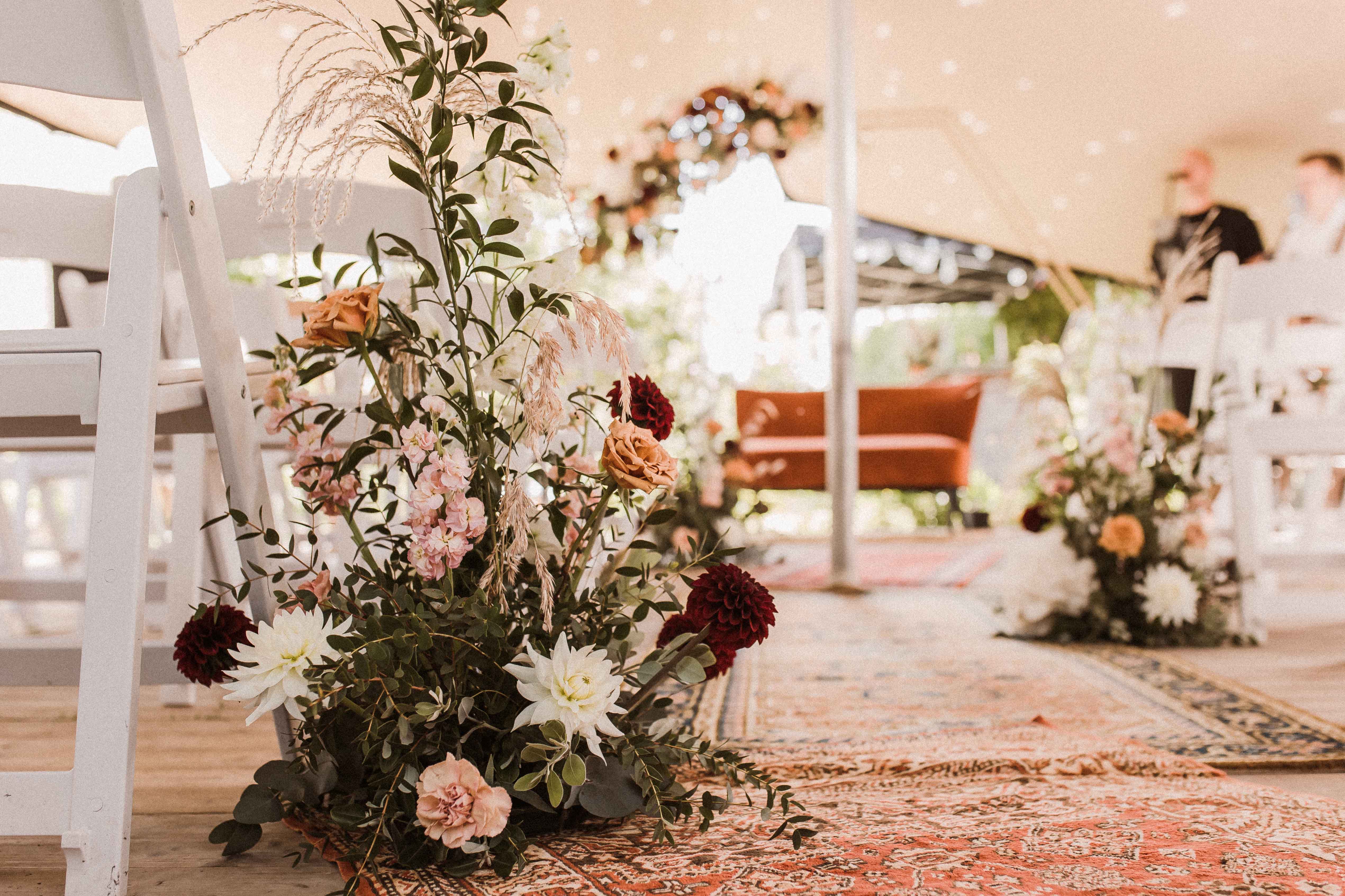 Homyu 10 Steli Di Dalie Artificiali In Seta, Fiori Finti Per Matrimoni E Casa, Light Champagne, Altezza 45 Cm