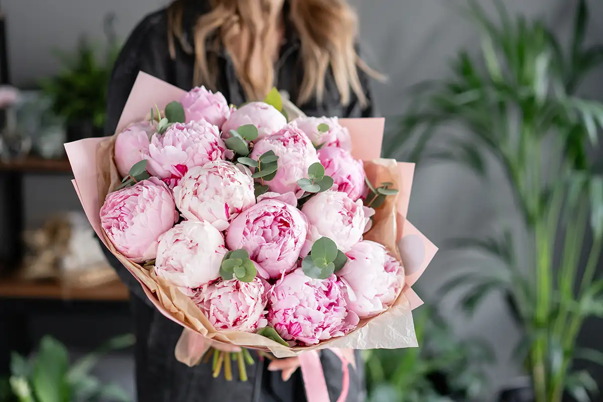 Bouquet di Peonie Rosa