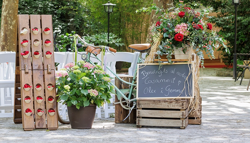 love through a red rose setting