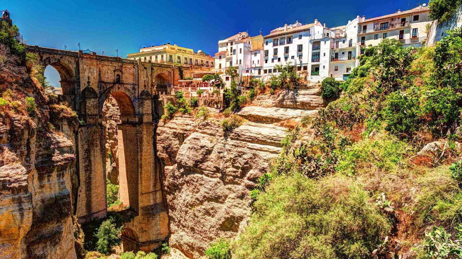 Ronda-Spain-a-landscape-with-the-Tajo-Gorge