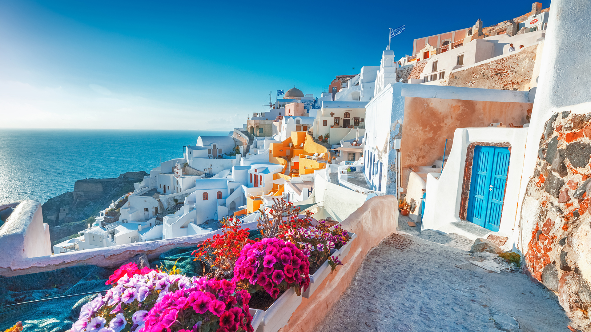 Spend three nights on Santorini island
