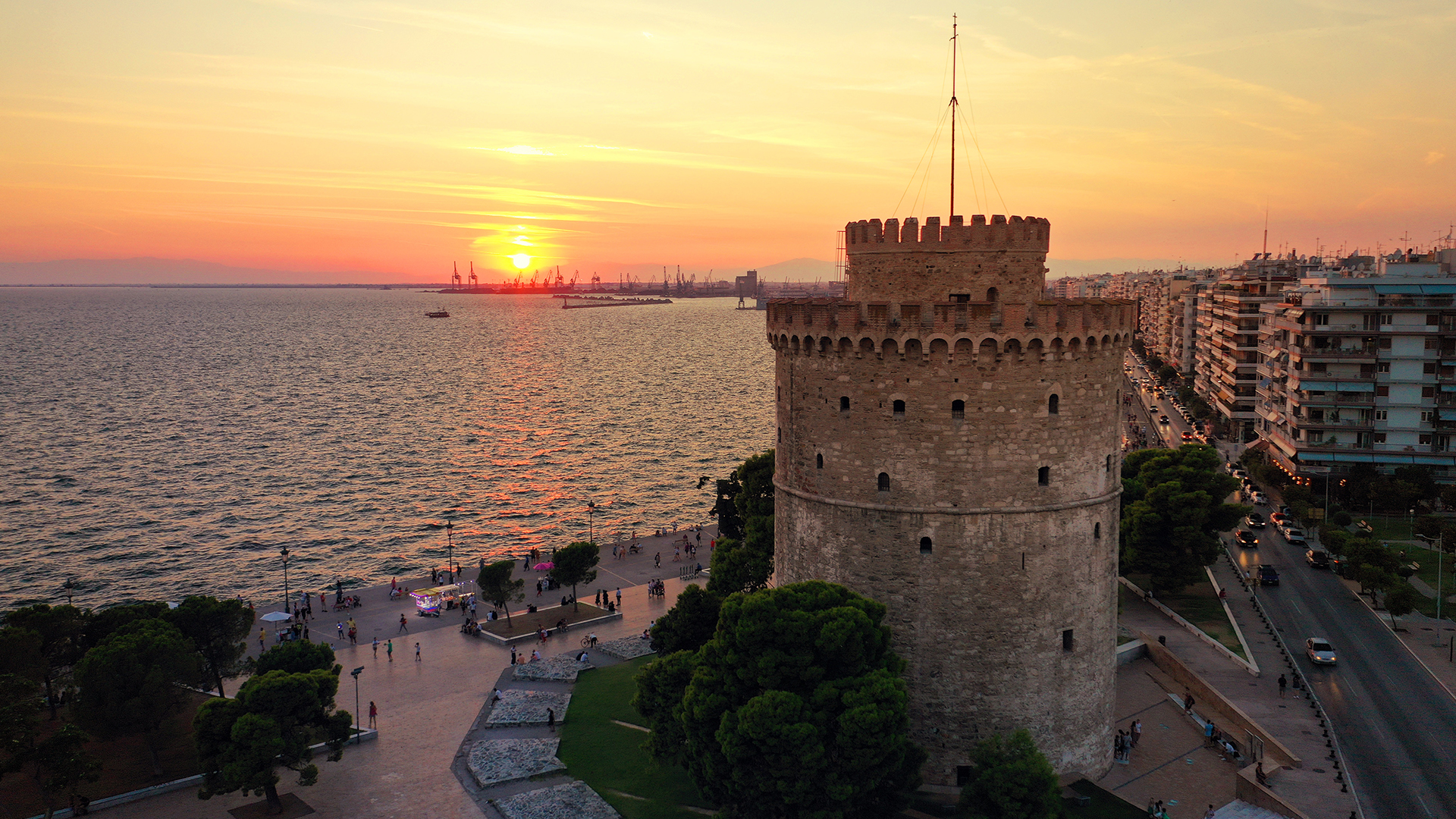 thessaloniki-aerial-sunset-greece