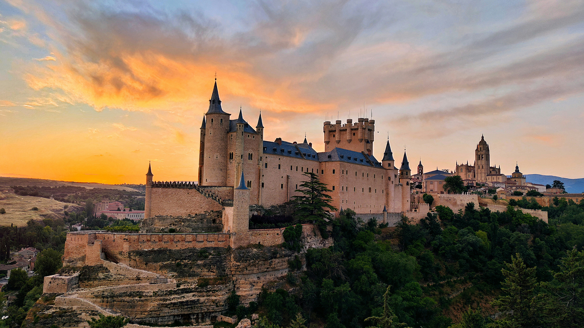 Explore the historic old town of Segovia