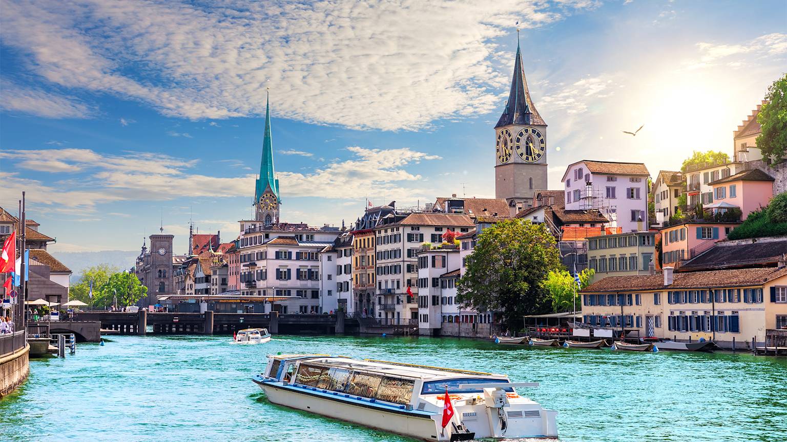 zurich-switzerland-boat-city-river