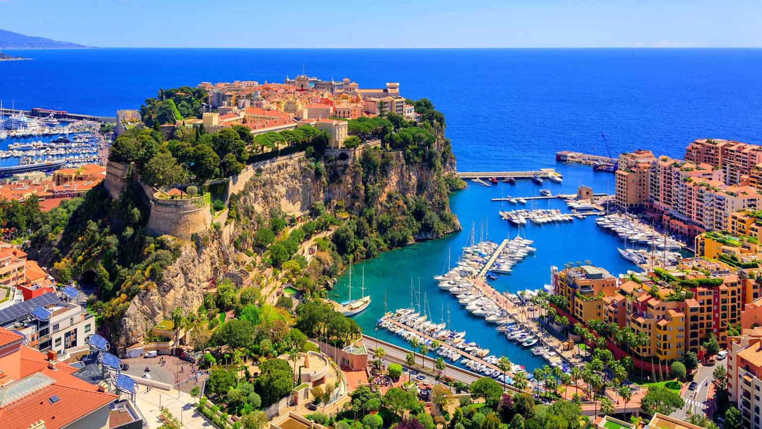 Old-town-and-Prince-Palace-on-the-rock-in-Mediterranean-Sea-Monaco-France-share-image