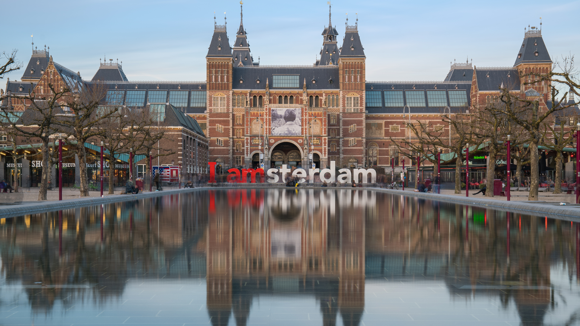 Rijksmuseum-I-Amsterdam sign-Holland