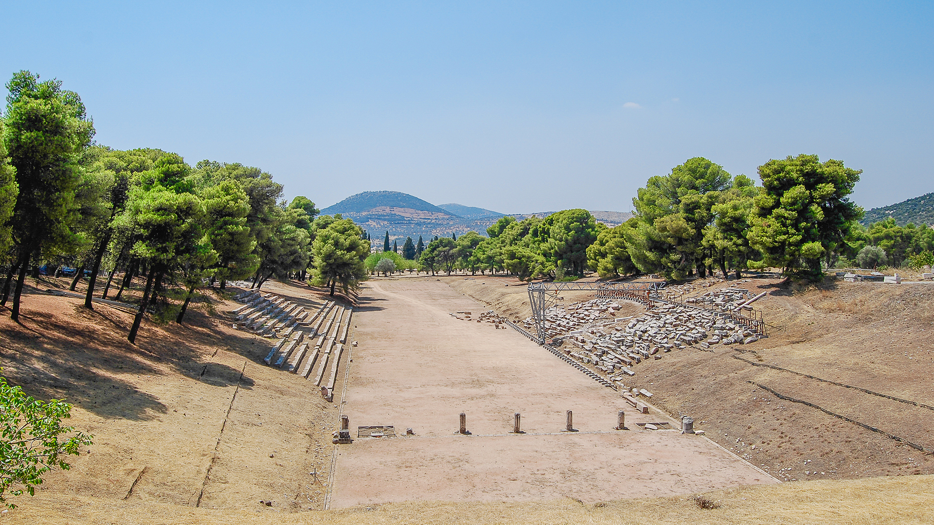 Explore the Olympia Museum and archaeological site
