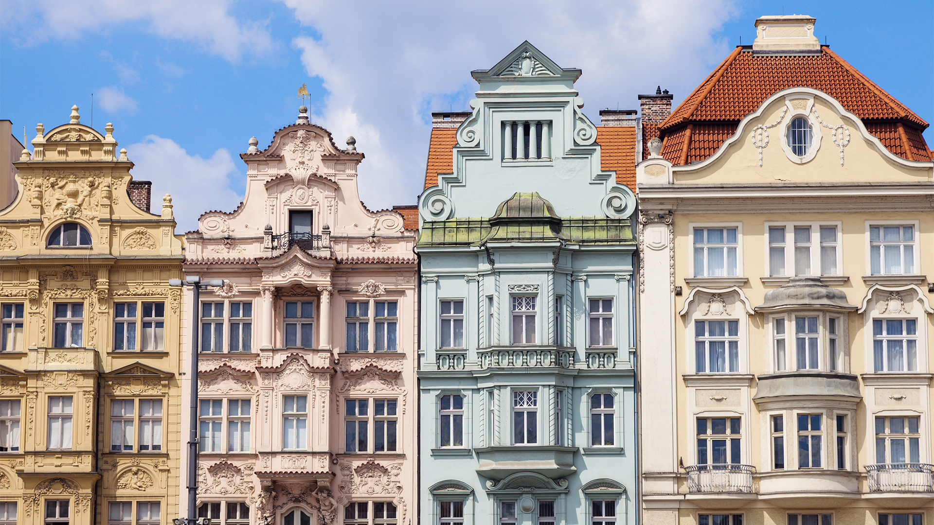 Pilsen-Czech-Republic-colorful-houses