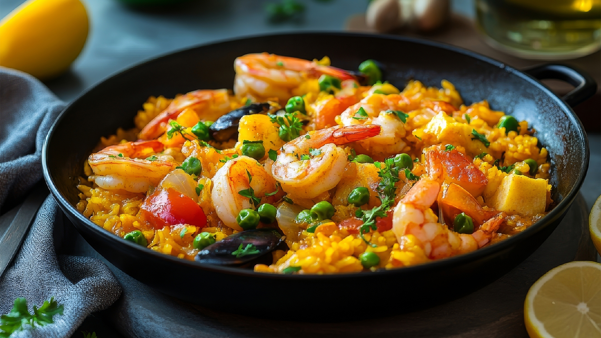 Enjoy a traditional paella dinner in Valencia
